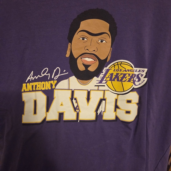 New Era Los Angeles Lakers Anthony Davis Shirt Large Men's NBA - Picture 2 of 6